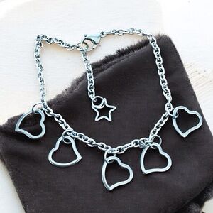 🆕 Hearts and Stars Anklet Stainless Steel